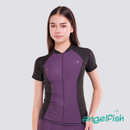 Stylish Splash Full Zipped Short Sleeved Rashguard