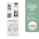 Jiji Canvas Art Wall Decoration Bauhaus & Contemporary Design Ready to Hang – Set of 5