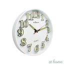 Gwen Luminous Wall Clock 11in Analog Step Mechanism — Essential