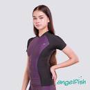 Stylish Splash Full Zipped Short Sleeved Rashguard