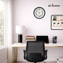 Guian Luminous Wall Clock 12in Analog Step Mechanism — Essential