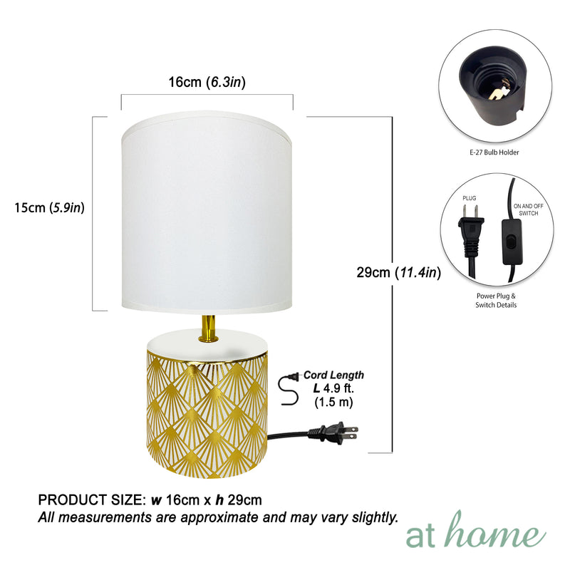 Zeke 11 Inches Ceramic Table Lamp