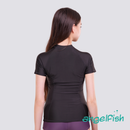 Stylish Splash Full Zipped Short Sleeved Rashguard