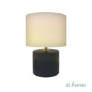 Glitzy & Gleaming Table Lamp Ceramic Textured Minimalist Design — Deluxe Pieces