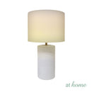 Glitzy & Gleaming Table Lamp Ceramic Textured Minimalist Design — Deluxe Pieces