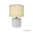 Glitzy & Gleaming Table Lamp Ceramic Textured Minimalist Design — Deluxe Pieces