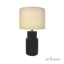 Glitzy & Gleaming Table Lamp Ceramic Textured Minimalist Design — Deluxe Pieces