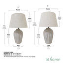 Zephyrine Ceramic Table Lamp Terracotta Finish