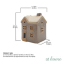 Yuri Tealight Candle Holder Stoneware Miniature House