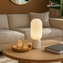 Waylon & Wrenly Ceramic or Wylder Cement Glass Shades Table Lamp