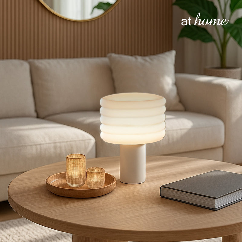 Waylon & Wrenly Ceramic or Wylder Cement Glass Shades Table Lamp