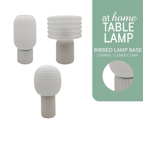 Waylon & Wrenly Ceramic or Wylder Cement Glass Shades Table Lamp