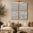 AHM Joe & Joey or Joel & Joem Framed Weaving Wall Art Decoration Ready To Hang — Deluxe Pieces