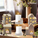 Yeol Tealight Candle Holder Stoneware Miniature House
