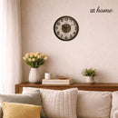 Jamie & Jill Wall Clock Analog Sweep Mechanism Wood Print Design