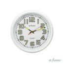 Guian Luminous Wall Clock 12in Analog Step Mechanism — Essential