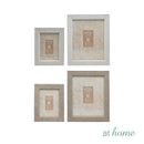 Robby & Raffy Picture Frame Faux Stone Textured Design Photo Display – 5x7 or 8x10