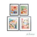 Villie & Venice Wall Frame Art Decoration Gallery Vibrant Illustration — Ready To Hang