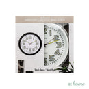 Guian Luminous Wall Clock 12in Analog Step Mechanism — Essential