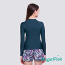 Stylish Splash Full Zipped Long Sleeved Rashguard
