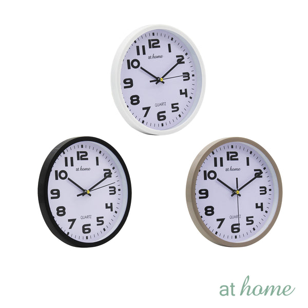 Garry Nordic Wall Clock Easy Read Numbers Analog 7.8” Inches