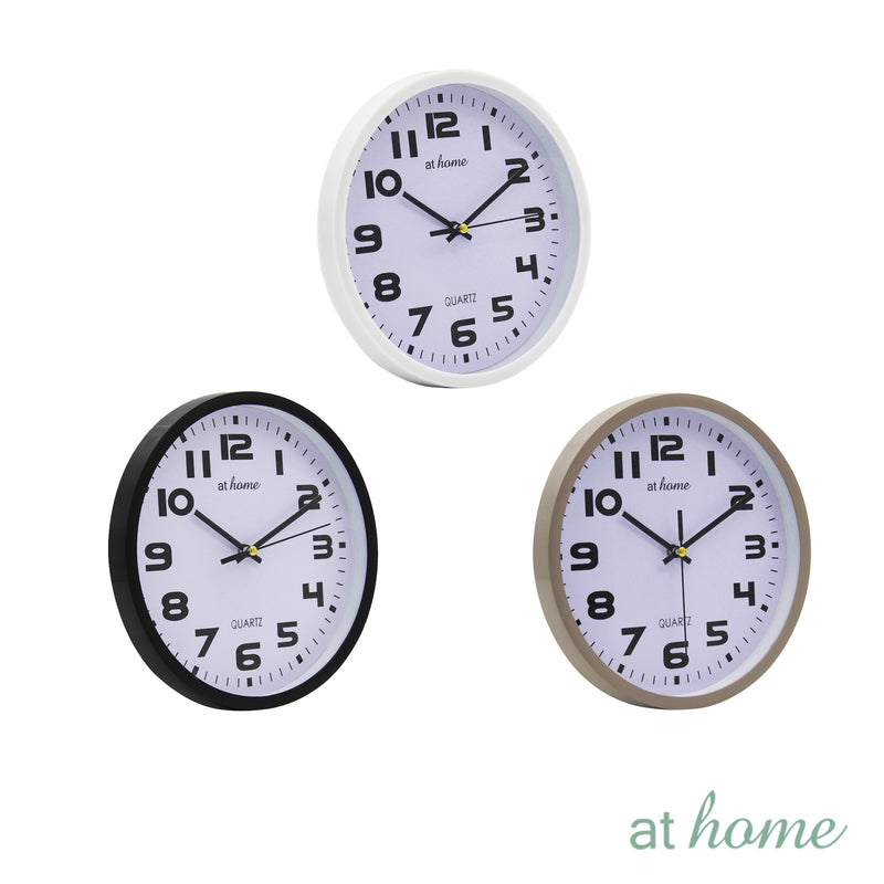Garry Nordic Wall Clock Easy Read Numbers Analog 7.8” Inches
