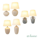 Zadie & Zinnia or Zylia Ceramic Table Lamp Terracotta Finish — Deluxe Pieces