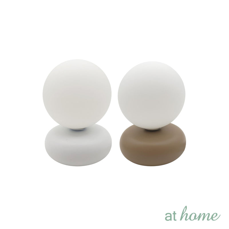 Xue or Xun and Xui Ceramic & Glass Ball Shade Table Lamp