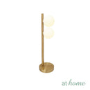 Giddy & GD Table Lamp Novelty Lighting Gold Metal Finish Glass Ball Shade Modern Glam Luxe Design