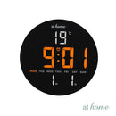 Jairus & Jimnah Digital Wall & Tabletop Clock LED Display Modern Sleek Design