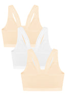 Classic Cuties 3-in-1 Pack Baby Brassiere Underwear For Kids Girls