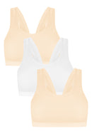 Classic Cuties 3-in-1 Pack Baby Brassiere Underwear For Kids Girls