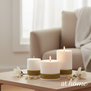 Natural Hues Scented Pillar Candle — Essential