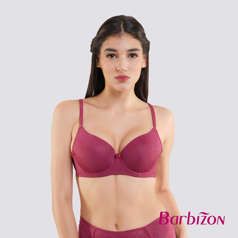 Color Your Life Jacquard Full Cup Bra