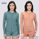 Sportif Full Zipped Long Sleeved Rashguard
