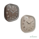 Jamie & Jill Wall Clock Analog Sweep Mechanism Wood Print Design