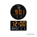 Jairus & Jimnah Digital Wall & Tabletop Clock LED Display Modern Sleek Design