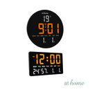 Jairus & Jimnah Digital Wall & Tabletop Clock LED Display Modern Sleek Design