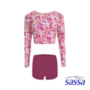 Surreal Blooms Cropped Rashguard Set