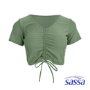 Surreal Blooms Cropped Short Sleeved Rashguard