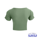 Surreal Blooms Cropped Short Sleeved Rashguard