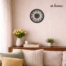 Jamie & Jill Wall Clock Analog Sweep Mechanism Wood Print Design