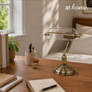 Godiva & Harper Metal Desk Lamp Timeless Antique Brass Finish — Deluxe Pieces