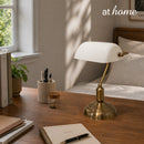 Godiva & Harper Metal Desk Lamp Timeless Antique Brass Finish — Deluxe Pieces