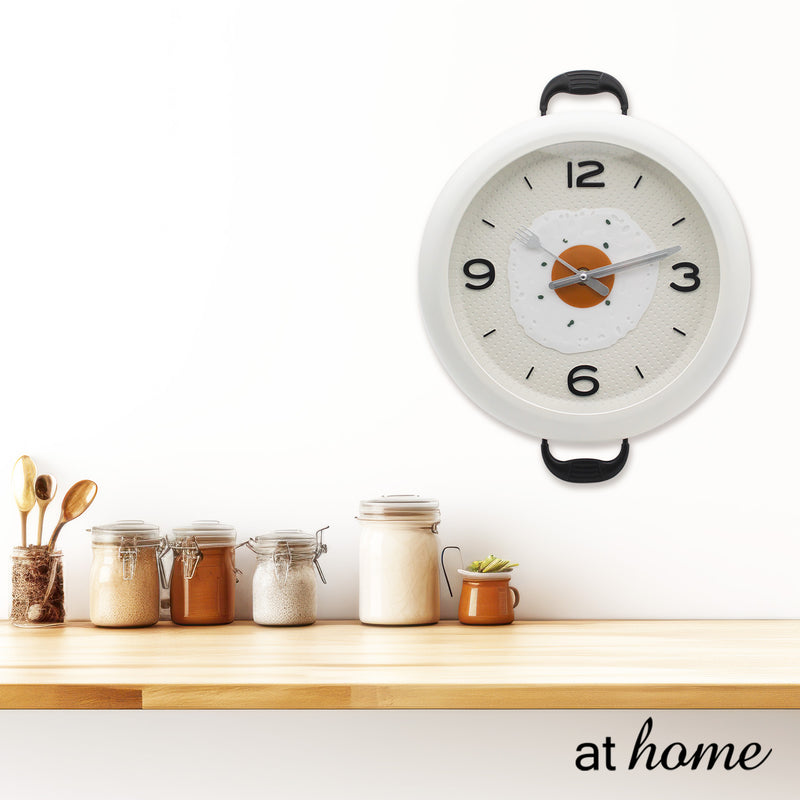 Braiser Pan Egg Silent Wall Clock