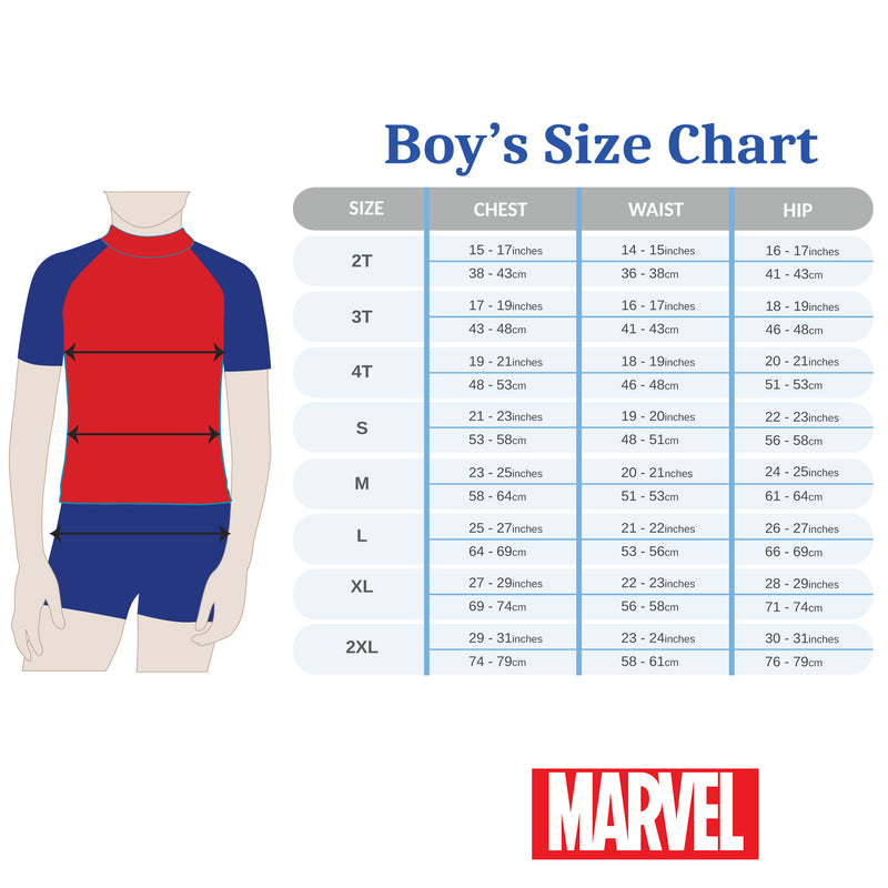 Captain America Short-Sleeved Rashguard Set