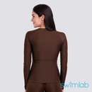 Serene Hues Full-Zipped Long-Sleeved Rashguard