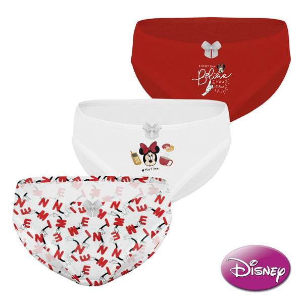 Disney Minnie Mouse 3-in-1 Pack Bikini Panty