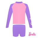 Barbie Long Sleeved Rashguard Boyleg Set