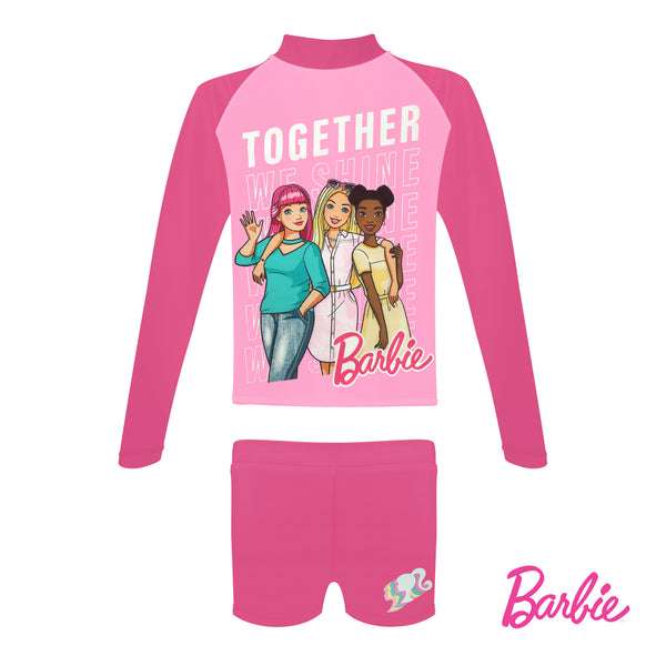 Barbie Long Sleeved Rashguard Set